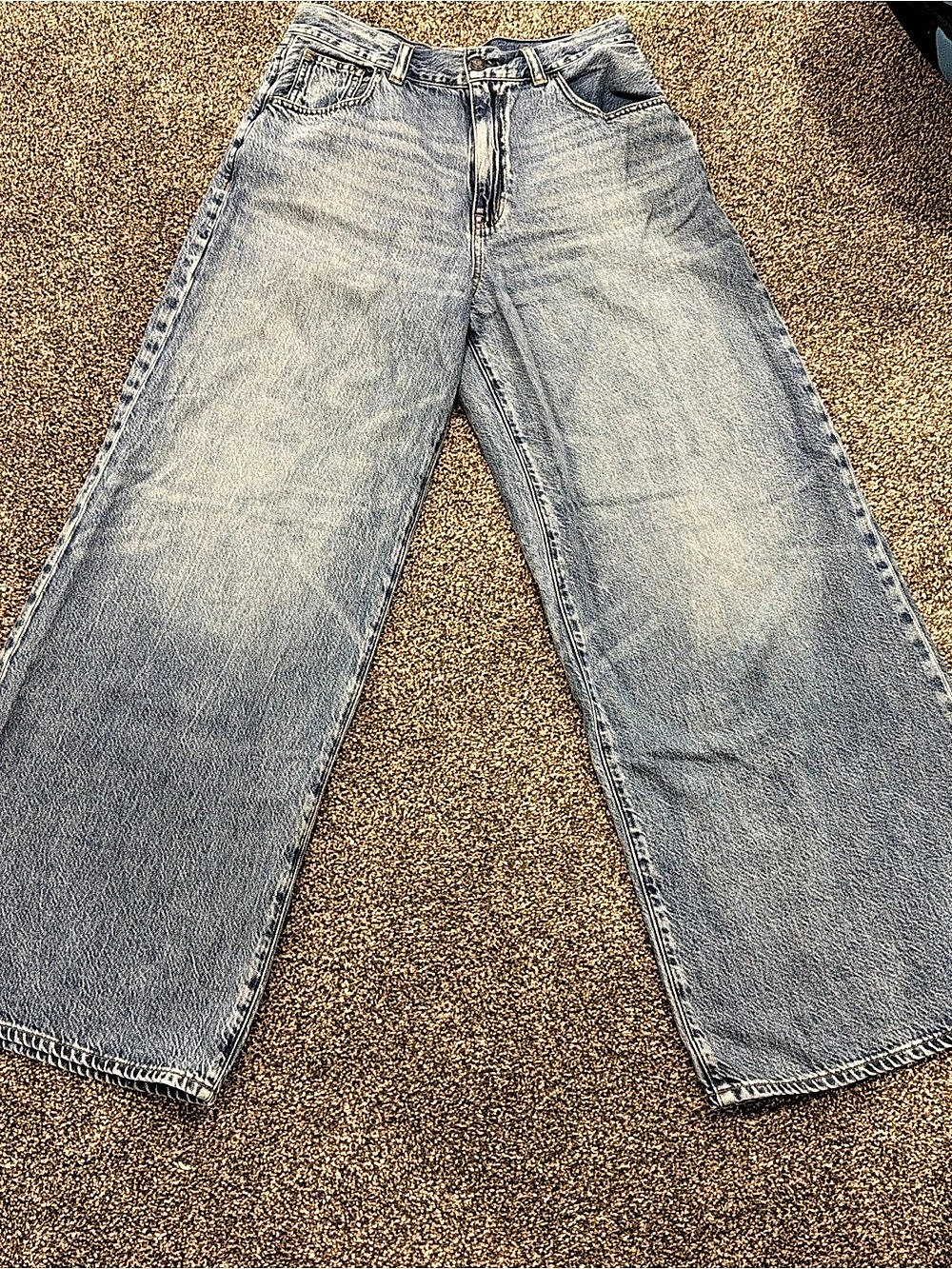Madewell Superwide-Leg Jeans Wide Leg Jeans in Blue Waist 28